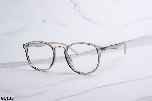 G1135 top gọng đẹp, gọng thời trang, gọng nam nữ unisex, gọng kính cận, gọng kính giả cận chống bụi, kiểu dáng tròn