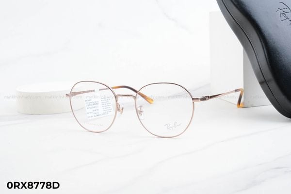 0RX8778D gọng kính chính hãng rayban, top gọng đẹp, gọng thời trang, gọng nam nữ unisex, gọng kính cận, gọng kính giả cận chống bụi, kiểu dáng tròn
