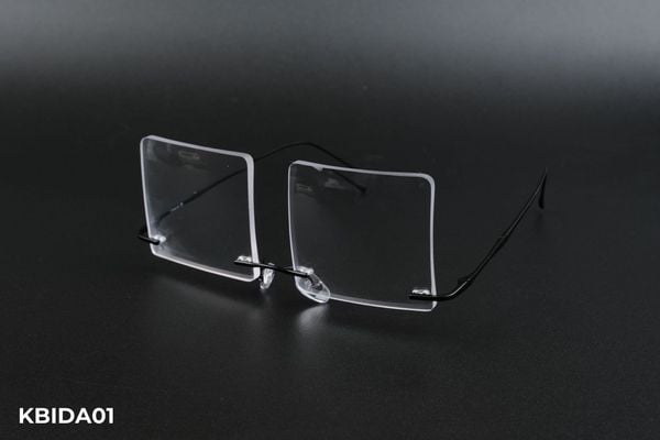 KBIDA01 top gọng đẹp, gọng thời trang, gọng nam nữ unisex, gọng kính cận, gọng kính giả cận chống bụi, Kính Cận Chơi BiDa, kiểu dáng vuông không viền