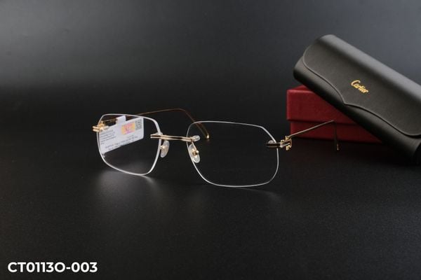 CT0113O-003-G25J14AJ Gọng chính hãng Cartier, top gọng đẹp, gọng thời trang, gọng nam nữ unisex, gọng kính cận, gọng kính giả cận chống bụi, kiểu dáng vuông không viền