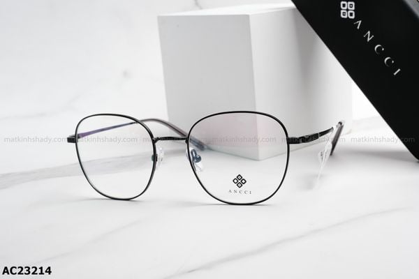 AC23214 gọng kính chính hãng Ancci, top gọng đẹp, gọng thời trang, gọng nam nữ unisex, gọng kính cận, gọng kính giả cận chống bụi, kiểu dáng tròn