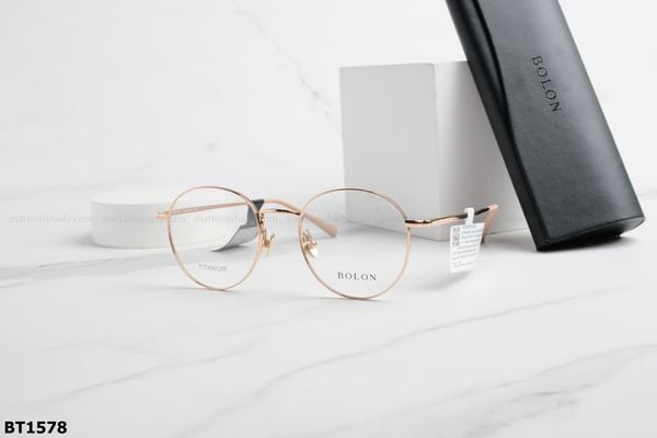 BT1578 gọng kính chính hãng Bolon, top gọng đẹp, gọng thời trang, gọng nam nữ unisex, gọng kính cận, gọng kính giả cận chống bụi, kiểu dáng tròn