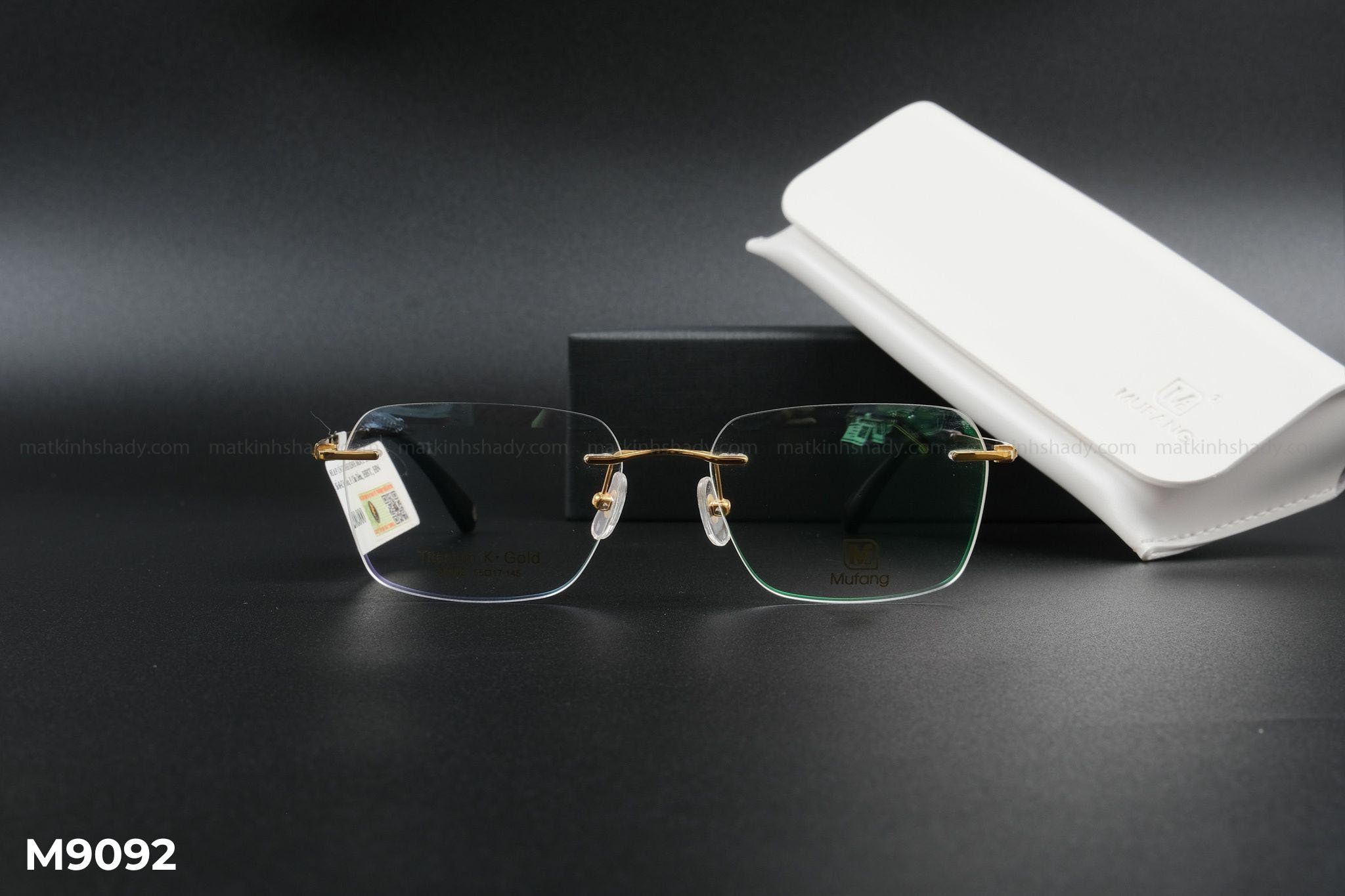  Gọng Kính Mufang Mạ Vàng 18K M9092 
