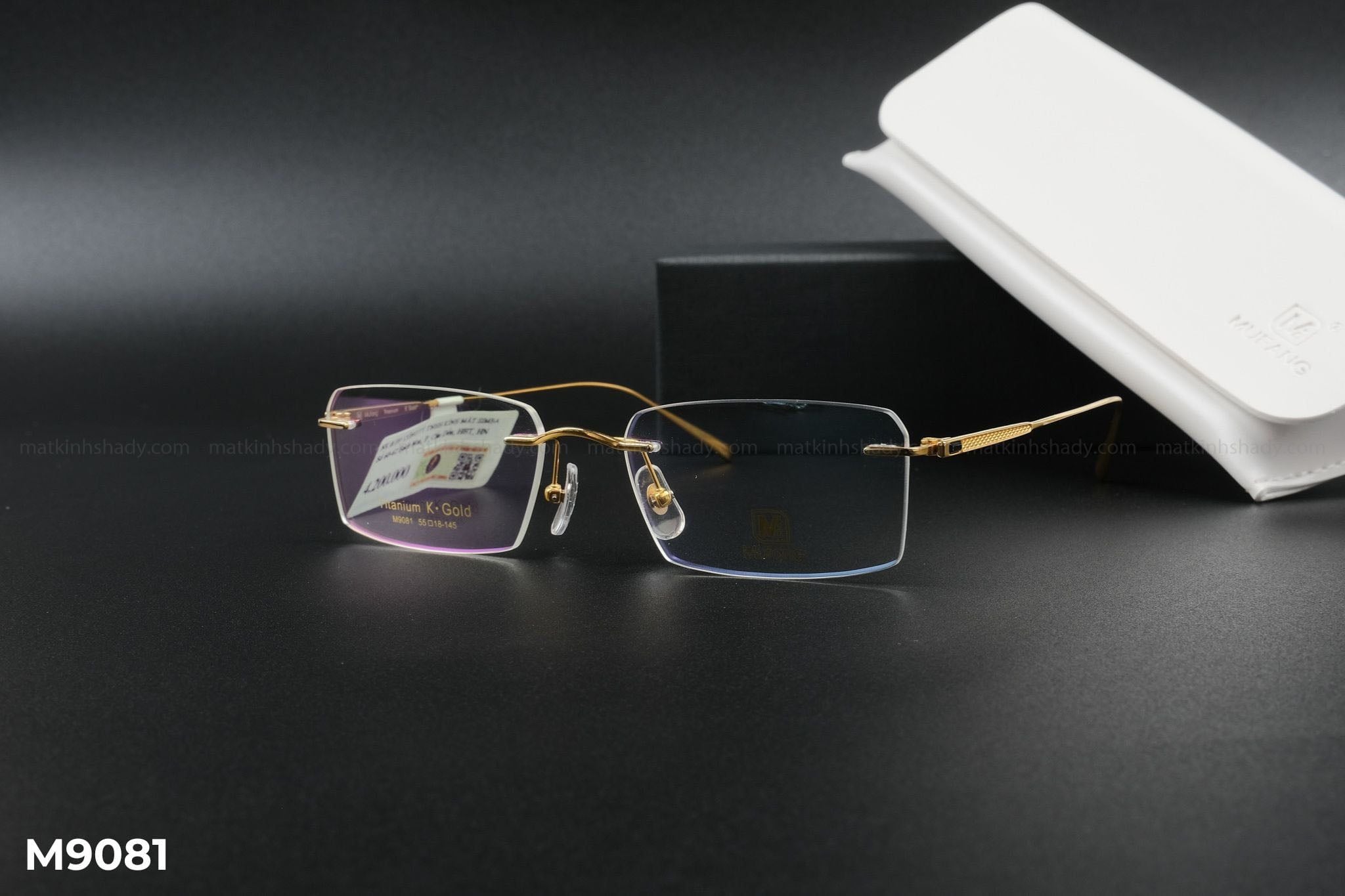  Gọng Kính Mufang Mạ Vàng 18K M9081 