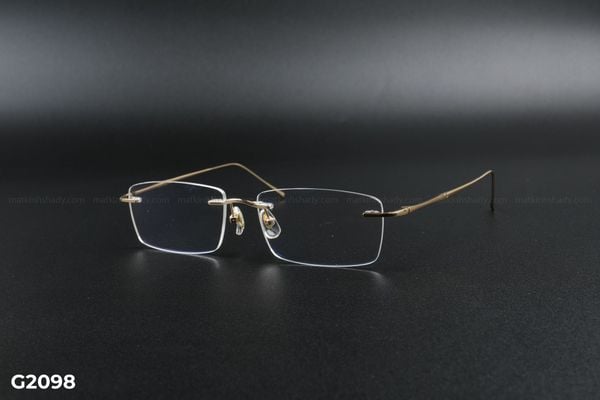 G2098 top gọng đẹp, gọng thời trang, gọng nam nữ unisex, gọng kính cận, gọng kính giả cận chống bụi, kiểu dáng vuông không viền
