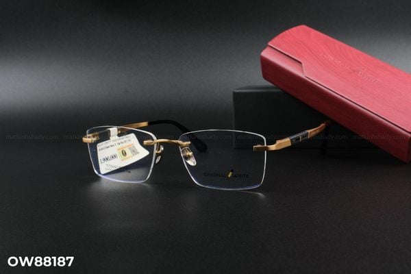 OW88187 gọng kính chính hãng Original Write, top gọng đẹp, gọng thời trang, gọng nam nữ unisex, gọng kính cận, gọng kính giả cận chống bụi, kiểu dáng vuông không viền