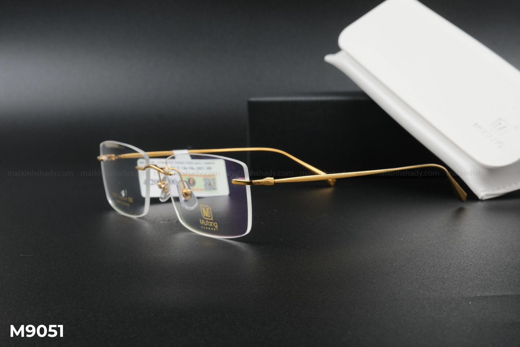  Gọng Kính Mufang Mạ Vàng 18K M9051 