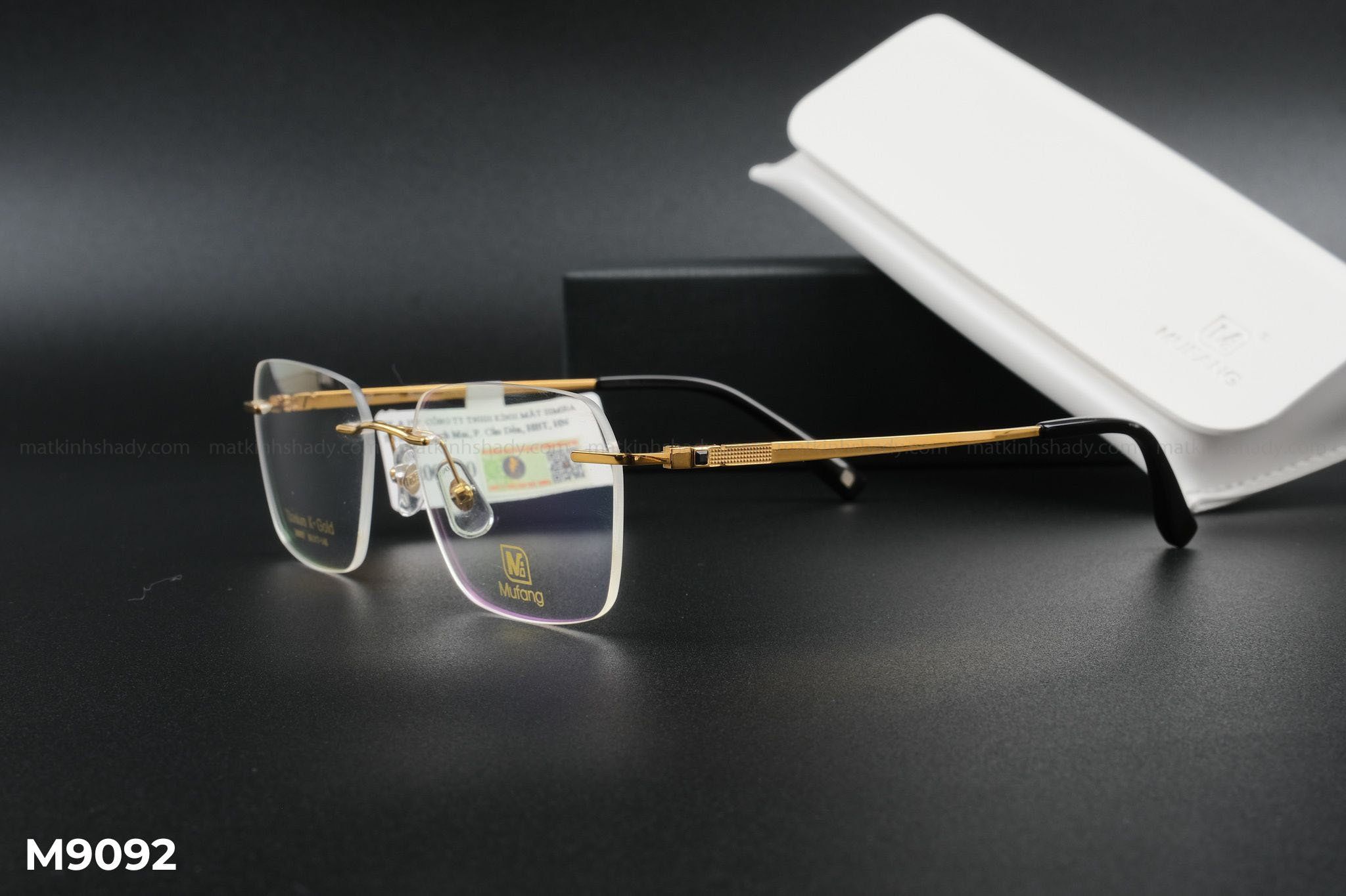  Gọng Kính Mufang Mạ Vàng 18K M9092 