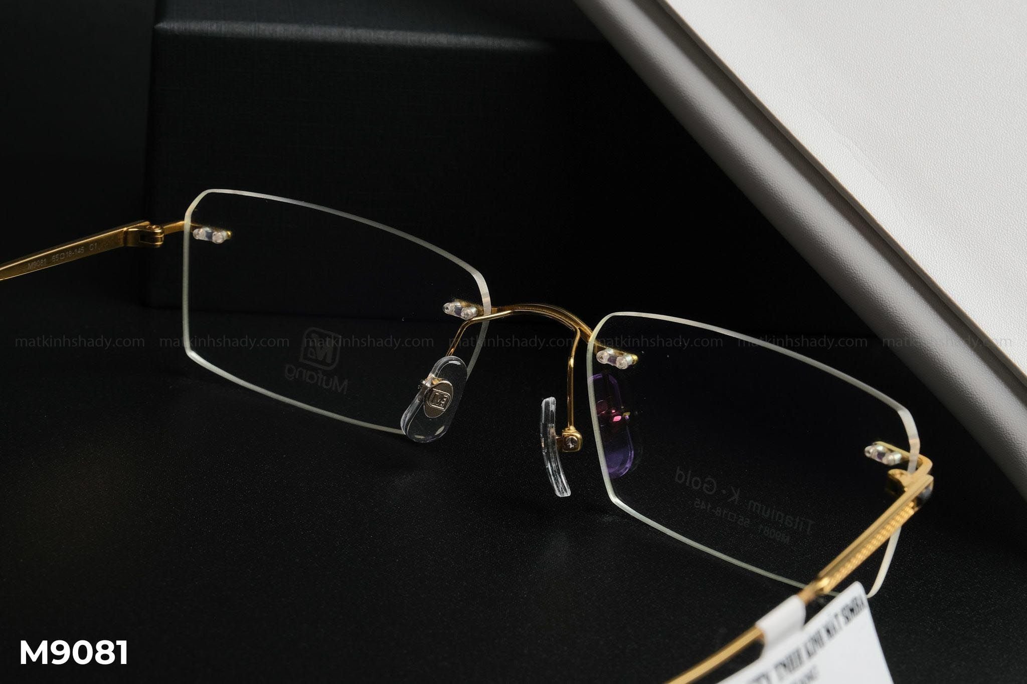  Gọng Kính Mufang Mạ Vàng 18K M9081 