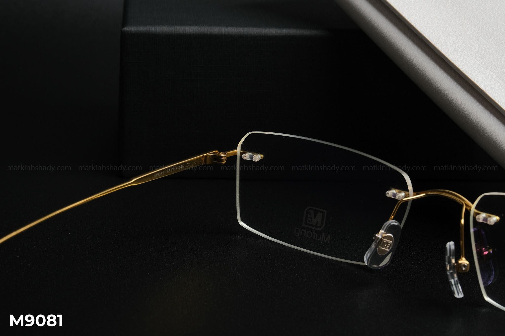  Gọng Kính Mufang Mạ Vàng 18K M9081 
