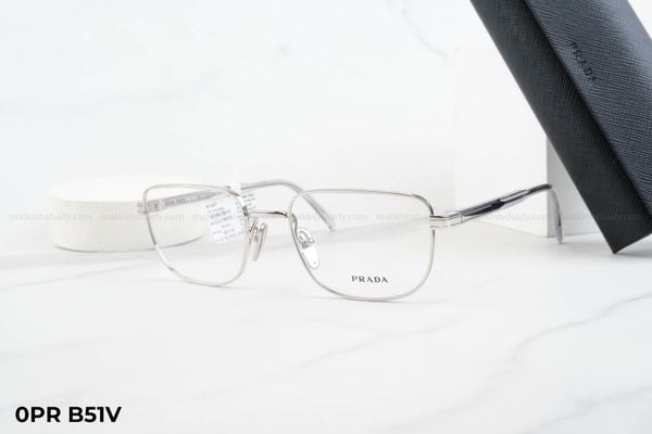 0PR B51V gọng kính chính hãng prada, top gọng đẹp, gọng thời trang, gọng nam nữ unisex, gọng kính cận, gọng kính giả cận chống bụi, kiểu dáng vuông