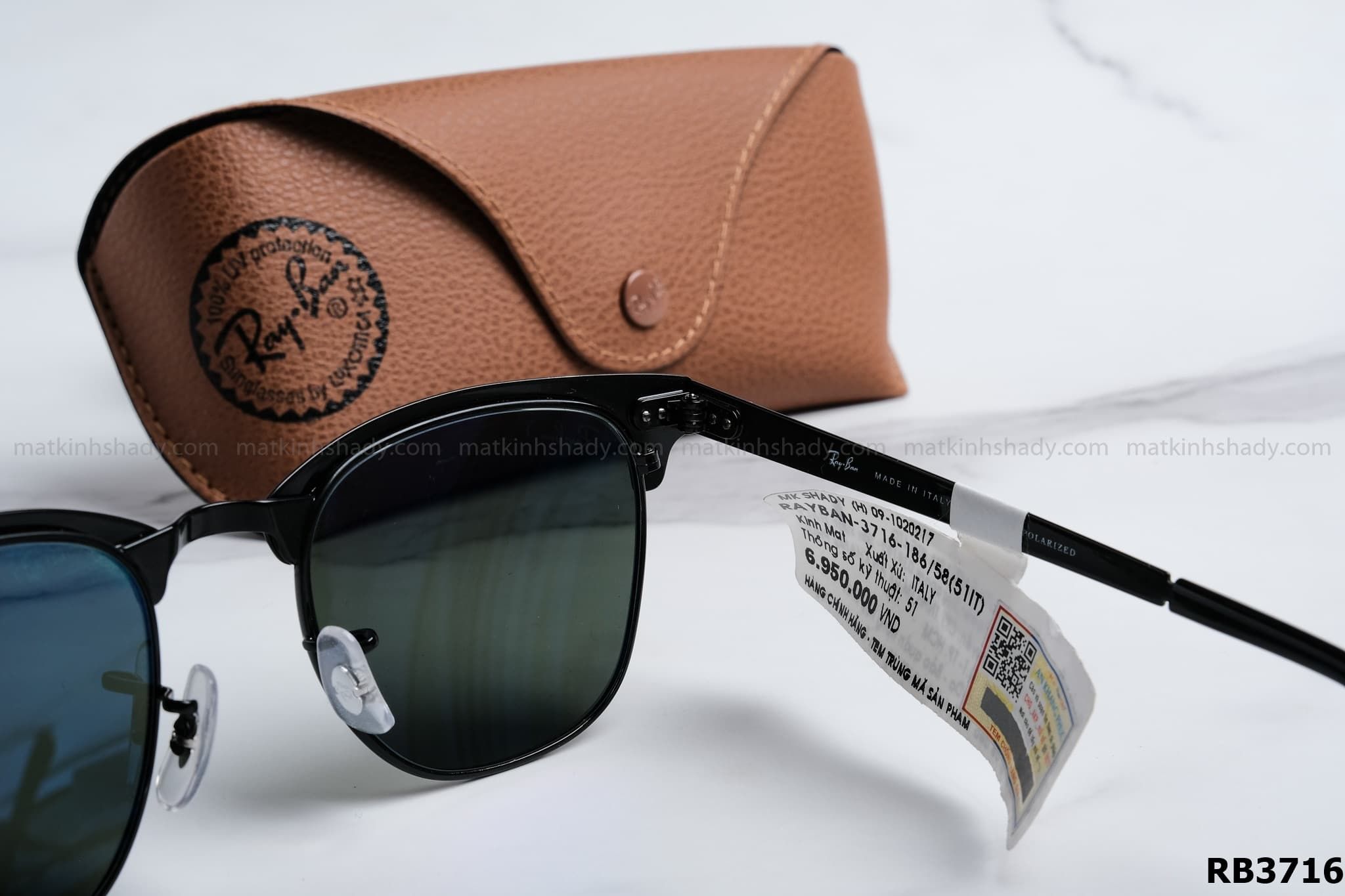 Kính rayban cheap wayfarer polarized