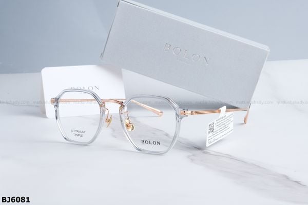 BJ6081 gọng kính chính hãng bolon, top gọng đẹp, gọng thời trang, gọng nam nữ unisex, gọng kính cận, gọng kính giả cận chống bụi, kiểu dáng lục giác