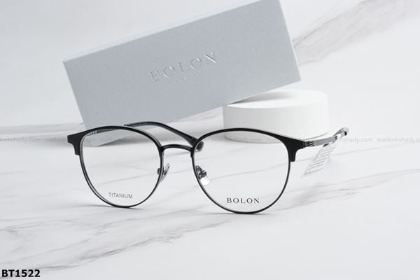 BT1522 gọng kính chính hãng bolon, top gọng đẹp, gọng thời trang, gọng nam nữ unisex, gọng kính cận, gọng kính giả cận chống bụi, kiểu dáng tròn