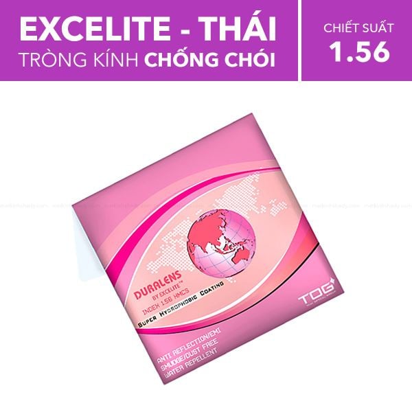 Tròng Kính Chống Chói Super Hydrophobic Excelite 1.56