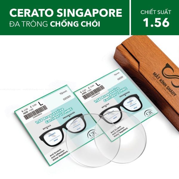 Đa Tròng Chống Chói Cerato Progressive 1.56 HMC