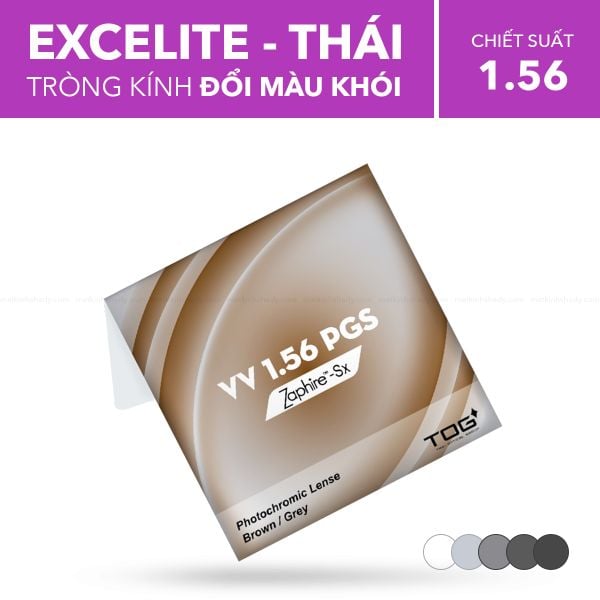Tròng Đổi Màu 2 IN 1 EXCELITE Thái 1.56