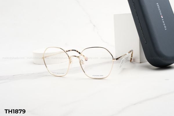 TH1879 gọng kính chính hãng Tommy Hilfiger, top gọng đẹp, gọng thời trang, gọng nam nữ unisex, gọng kính cận, gọng kính giả cận chống bụi, kiểu dáng lục giác