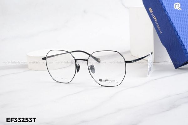 EF33253T gọng kính chính hãng exfash, top gọng đẹp, gọng thời trang, gọng nam nữ unisex, gọng kính cận, gọng kính giả cận chống bụi, kiểu dáng lục giác