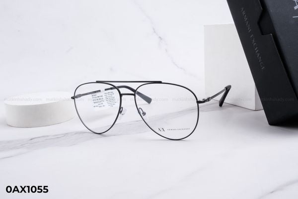 0AX1055 gọng kính chính hãng armani exchange, top gọng đẹp, gọng thời trang, gọng nam nữ unisex, gọng kính cận, gọng kính giả cận chống bụi, kiểu dáng phi công