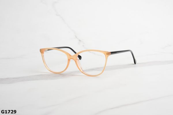 G1729 top gọng đẹp, gọng thời trang, gọng nam nữ unisex, gọng kính cận, gọng kính giả cận chống bụi, kiểu dáng mắt mèo