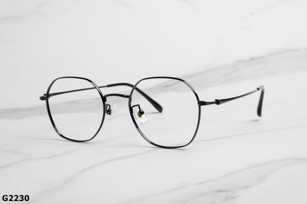 G2230 top gọng đẹp, gọng thời trang, gọng nam nữ unisex, gọng kính cận, gọng kính giả cận chống bụi, kiểu dáng lục giác