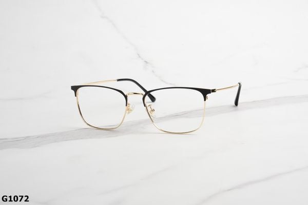 G1072 top gọng đẹp, gọng thời trang, gọng nam nữ unisex, gọng kính cận, gọng kính giả cận chống bụi, kiểu dáng vuông