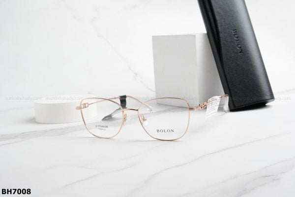 BH7008 , Gọng chính hãng Bolon, top gọng đẹp, gọng thời trang, gọng nam nữ unisex, gọng kính cận, gọng kính giả cận chống bụi, kiểu dáng mắt mèo