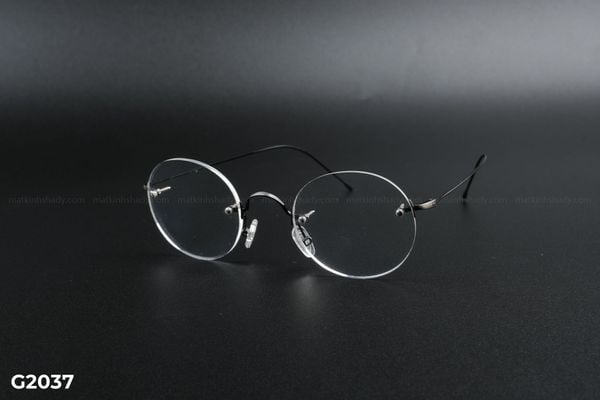 G2037 top gọng đẹp, gọng thời trang, gọng nam nữ unisex, gọng kính cận, gọng kính giả cận chống bụi, kiểu dáng oval không viền
