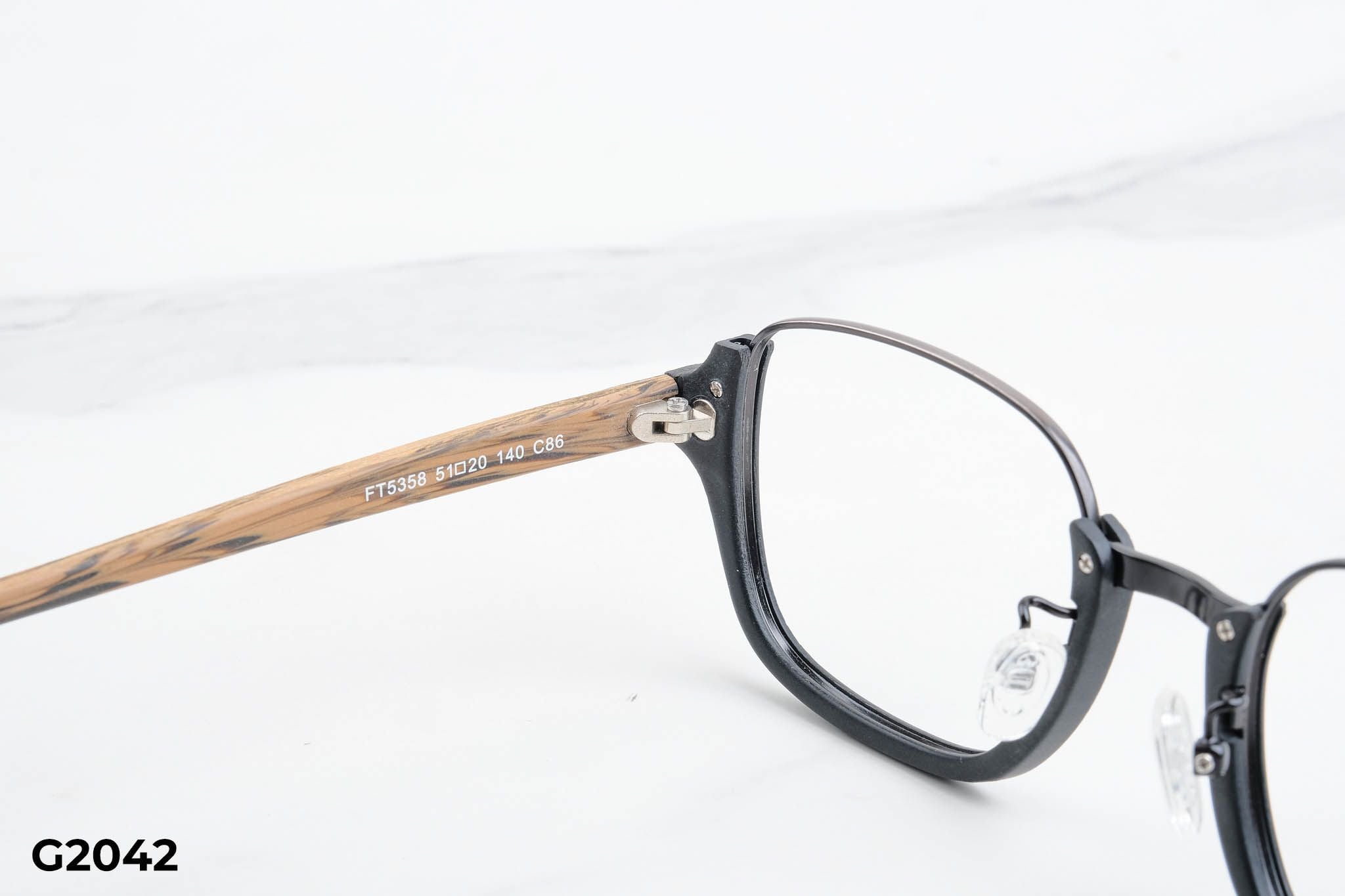  Gọng Kính Vân Gỗ G2042 