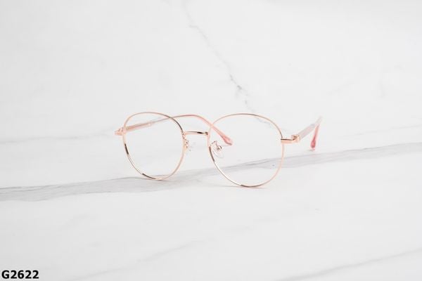 G2622, top gọng đẹp, gọng thời trang, gọng nam nữ unisex, gọng kính cận, gọng kính giả cận chống bụi, kiểu dáng tròn