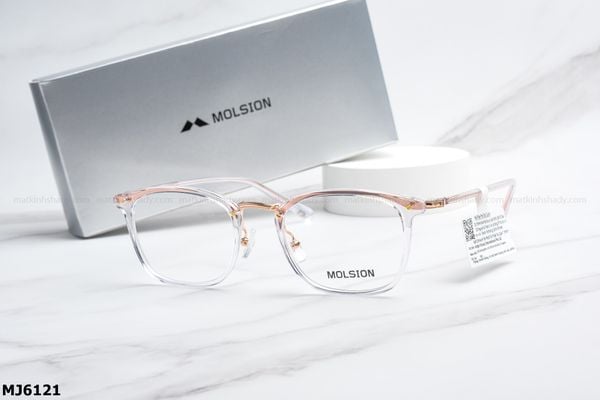 MJ6121 gọng kính chính hãng molsion, top gọng đẹp, gọng thời trang, gọng nam nữ unisex, gọng kính cận, gọng kính giả cận chống bụi, kiểu dáng vuông