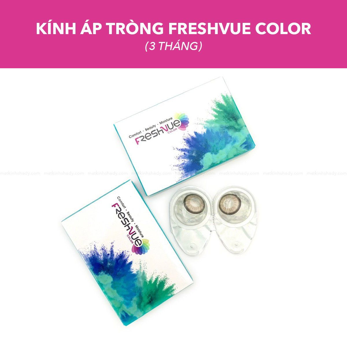  Kính Áp Tròng Màu FreshVue Color (3 tháng) 