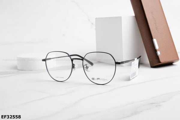 EF32558 gọng kính chính hãng Exfash, top gọng đẹp, gọng thời trang, gọng nam nữ unisex, gọng kính cận, gọng kính giả cận chống bụi, kiểu dáng tròn
