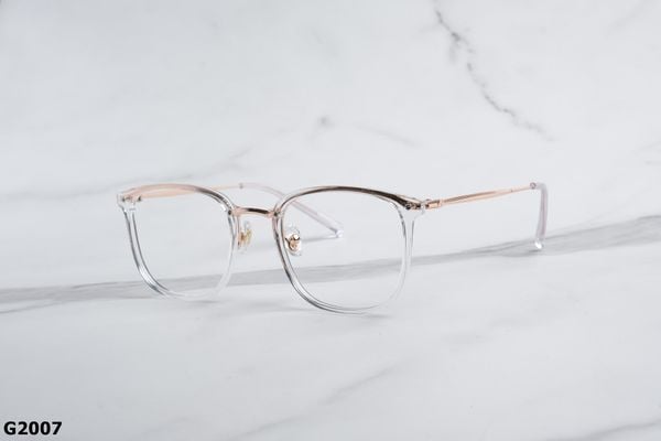G2007 top gọng đẹp, gọng thời trang, gọng nam nữ unisex, gọng kính cận, gọng kính giả cận chống bụi, kiểu dáng vuông