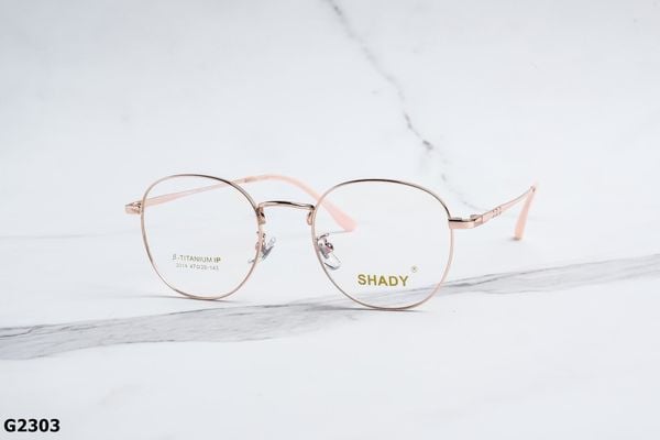 G2303 gọng kính chính hãng Shady, top gọng đẹp, gọng thời trang, gọng nam nữ unisex, gọng kính cận, gọng kính giả cận chống bụi, kiểu dáng tròn