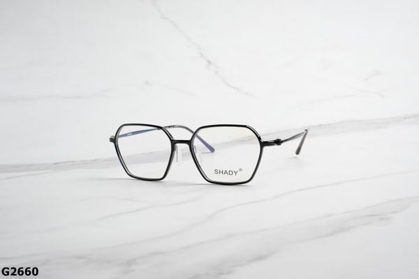 G2660 top gọng đẹp, gọng thời trang, gọng nam nữ unisex, gọng kính cận, gọng kính giả cận chống bụi, kiểu dáng lục giác
