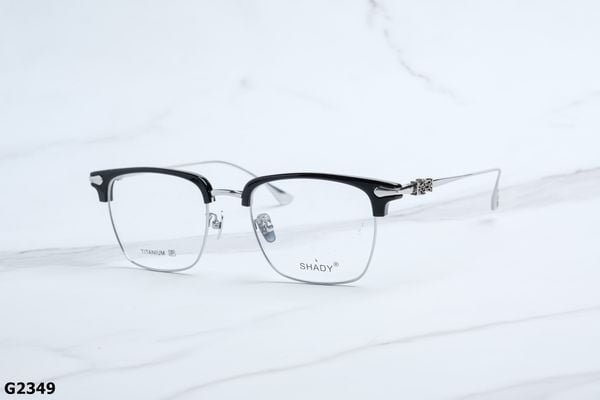 G2349 gọng kính chính hãng Shady, top gọng đẹp, gọng thời trang, gọng nam nữ unisex, gọng kính cận, gọng kính giả cận chống bụi, kiểu dáng vuông nửa viền