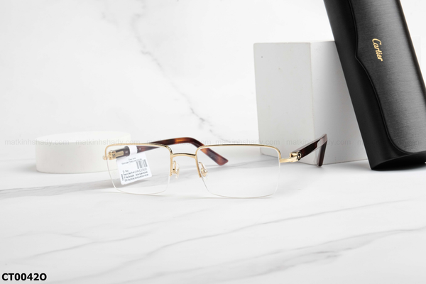 CT0042O Gọng chính hãng Cartier, top gọng đẹp, gọng thời trang, gọng nam nữ unisex, gọng kính cận, gọng kính giả cận chống bụi, kiểu dáng vuông nửa viền