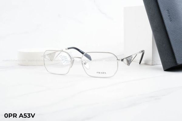 0PR A53V gọng kính chính hãng prada, top gọng đẹp, gọng thời trang, gọng nam nữ unisex, gọng kính cận, gọng kính giả cận chống bụi, kiểu dáng vuông