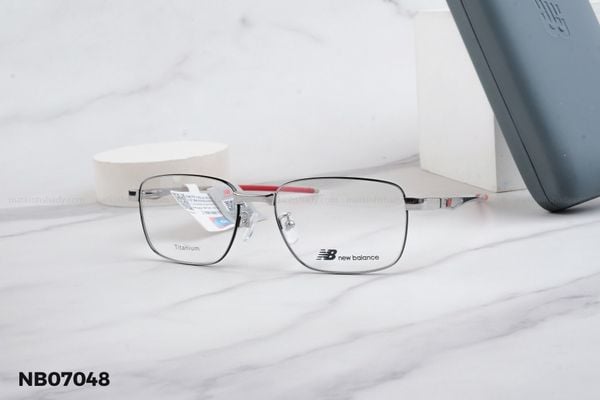 NB07048 gọng kính chính hãng New Balance, top gọng đẹp, gọng thời trang, gọng nam nữ unisex, gọng kính cận, gọng kính giả cận chống bụi, kiểu dáng vuông