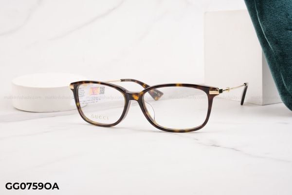 GG0759OA gọng kính chính hãng gucci, top gọng đẹp, gọng thời trang, gọng nam nữ unisex, gọng kính cận, gọng kính giả cận chống bụi, kiểu dáng vuông