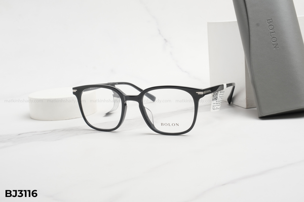 BJ3116 gọng kính chính hãng bolon, top gọng đẹp, gọng thời trang, gọng nam nữ unisex, gọng kính cận, gọng kính giả cận chống bụi, kiểu dáng vuông