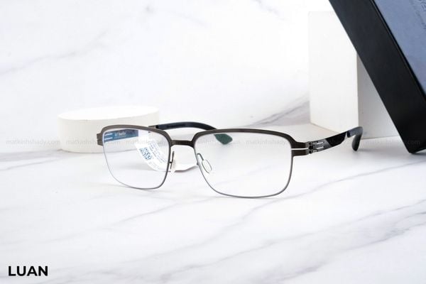 LUAN gọng kính chính hãng IC Berlin, top gọng đẹp, gọng thời trang, gọng nam nữ unisex, gọng kính cận, gọng kính giả cận chống bụi, kiểu dáng vuông