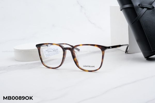 MB0089OK gọng kính chính hãng Montblanc, top gọng đẹp, gọng thời trang, gọng nam nữ unisex, gọng kính cận, gọng kính giả cận chống bụi, kiểu dáng vuông