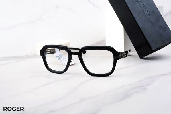 ROGER gọng kính chính hãng IC Berlin, top gọng đẹp, gọng thời trang, gọng nam nữ unisex, gọng kính cận, gọng kính giả cận chống bụi, kiểu dáng vuông