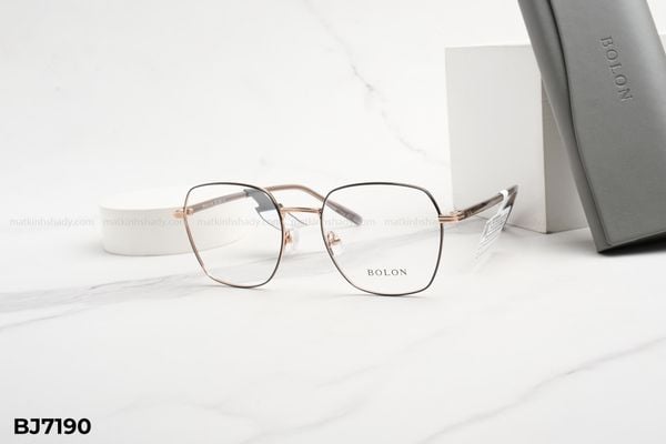 BJ7190 gọng kính chính hãng bolon, top gọng đẹp, gọng thời trang, gọng nam nữ unisex, gọng kính cận, gọng kính giả cận chống bụi, kiểu dáng vuông