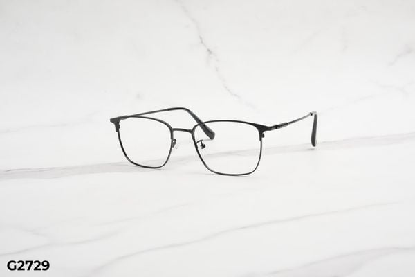 G2729 top gọng đẹp, gọng thời trang, gọng nam nữ unisex, gọng kính cận, gọng kính giả cận chống bụi, kiểu dáng vuông