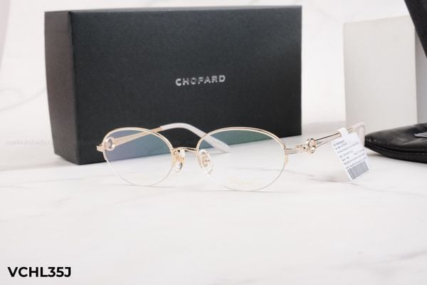VCHL35J gọng kính chính hãng Chopard, top gọng đẹp, gọng thời trang, gọng nam nữ unisex, gọng kính cận, gọng kính giả cận chống bụi, kiểu dáng oval nửa viền