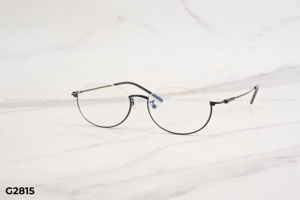 G2815 top gọng đẹp, gọng thời trang, gọng nam nữ unisex, gọng kính cận, gọng kính giả cận chống bụi, kiểu dáng oval nửa viền